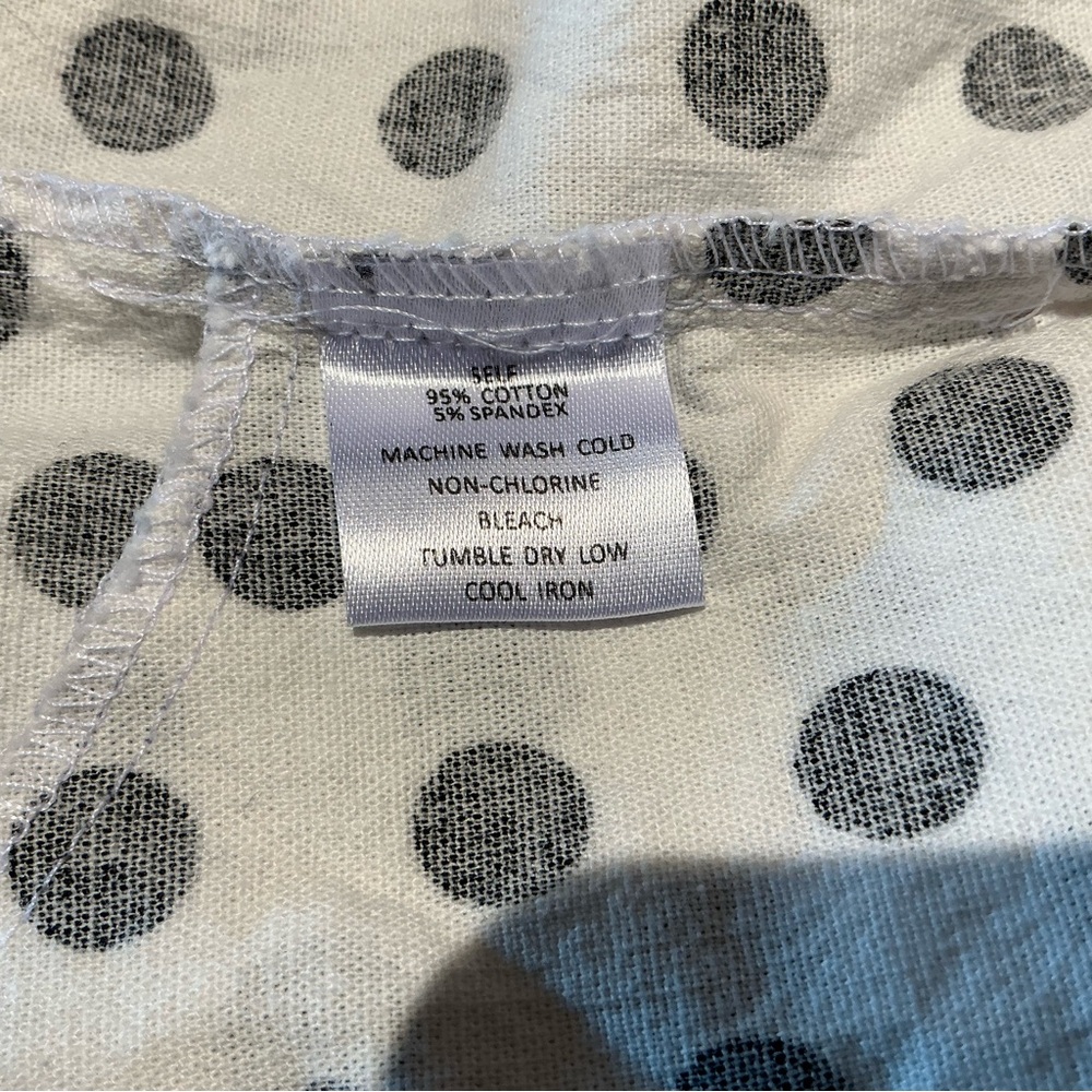 Aaron & Amber Womens White Black Polka Dot High Waist Shorts Cotton Beach Size L - Picture 12 of 12